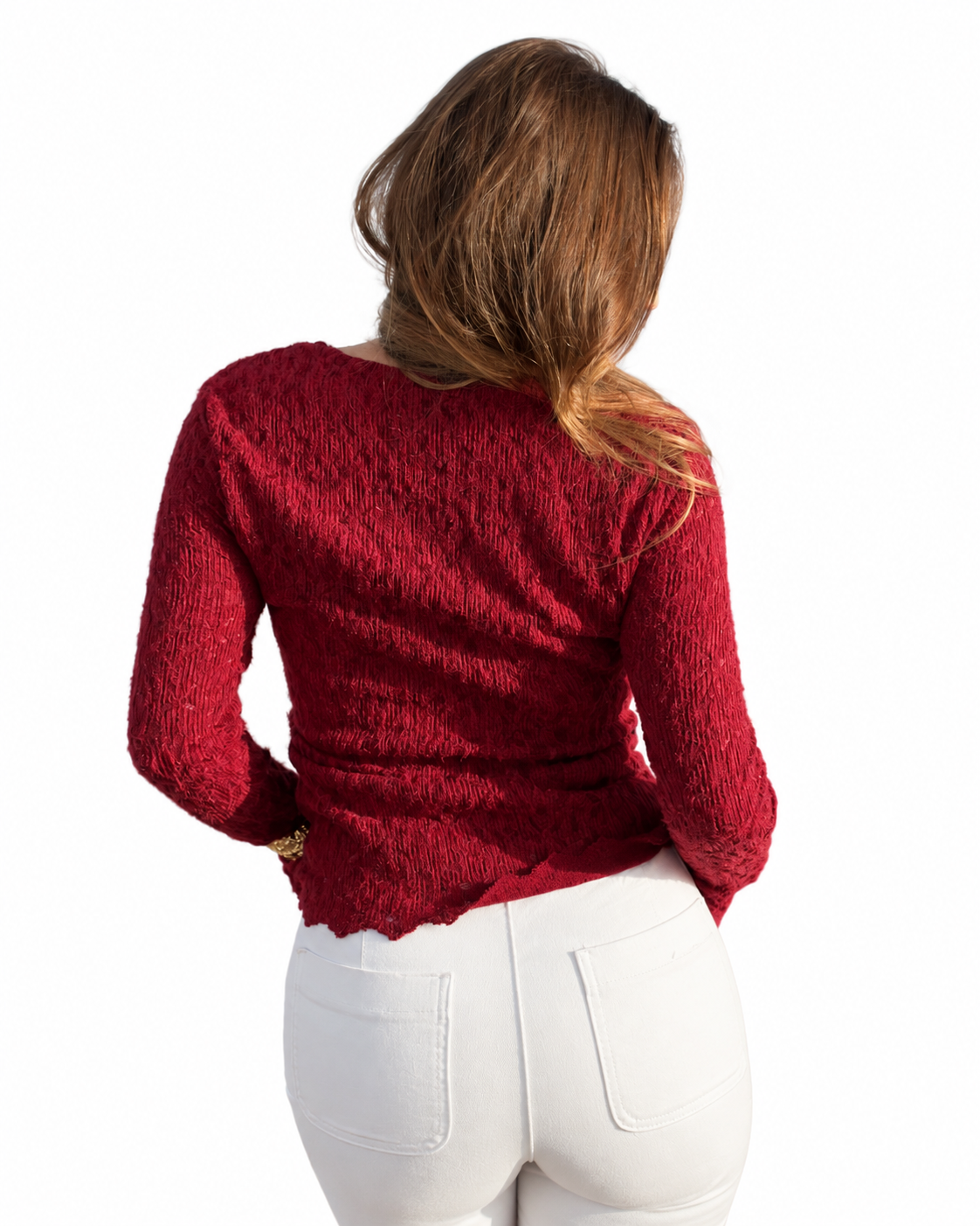 Top Dentelle Bordeaux