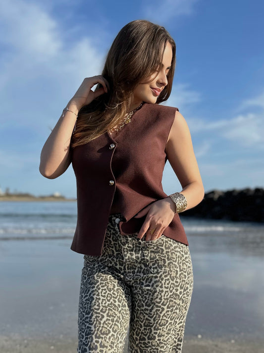 Gilet Marron