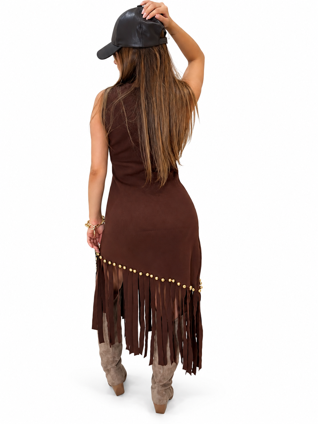 Robe Franges - Chocolat