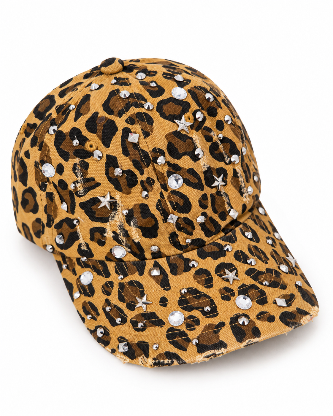 Casquette Léopard Strass