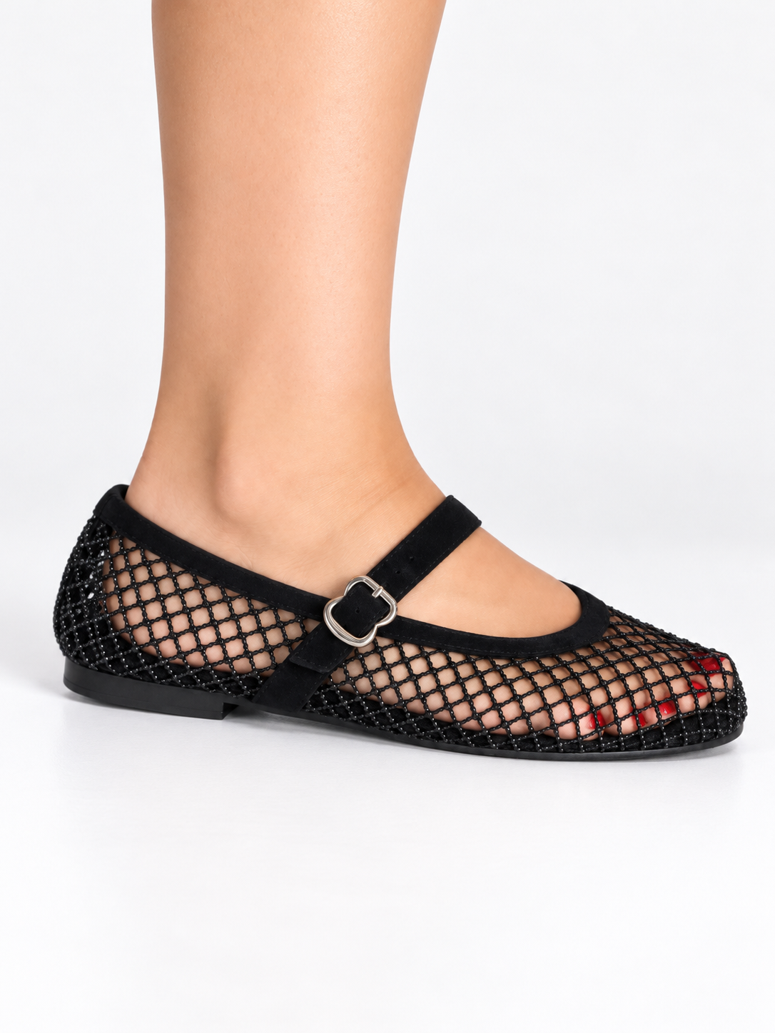Ballerines Résille Noires
