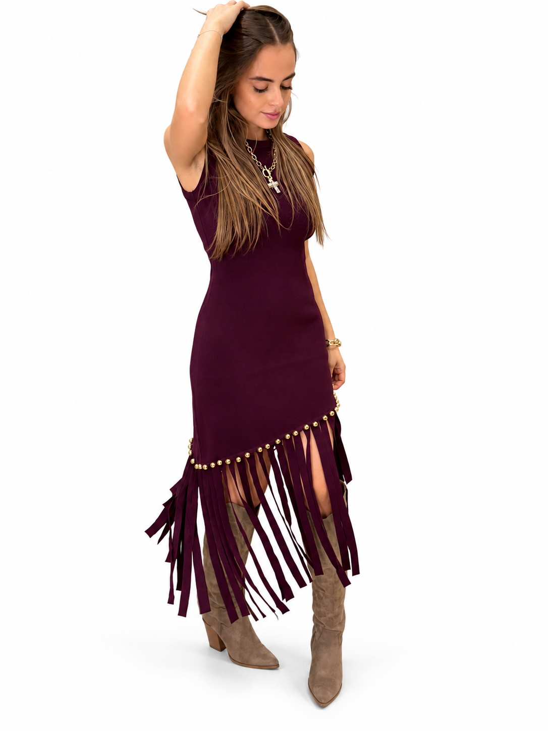 Robe Franges - Bordeaux