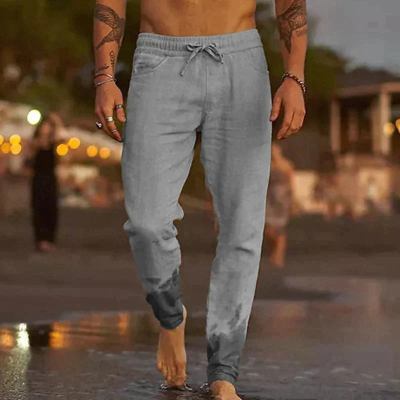 Pantalon en lin décontracté pour homme - Jaxx